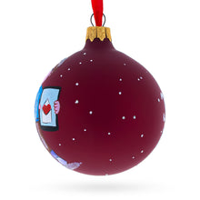 Load image into Gallery viewer, I Love my Phone Glass Ball Christmas Ornament 3.25 Inches