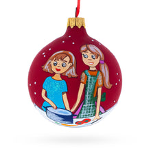 Load image into Gallery viewer, I Love Cooking Glass Ball Christmas Ornament 3.25 Inches
