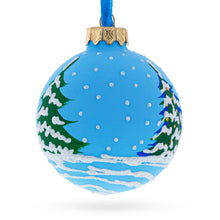 Load image into Gallery viewer, Girl with Candy and Squirrel Glass Ball Christmas Ornament 3.25 Inches