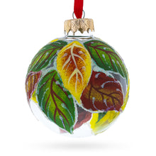 Load image into Gallery viewer, Red Cardinals in Winter Scene Glass Ball Christmas Ornament 3.25 Inches