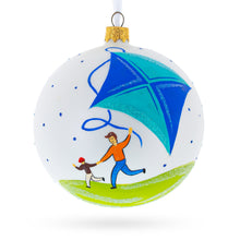 Load image into Gallery viewer, Father's Day Glass Ball Christmas Ornament 4 Inches