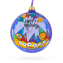 Load image into Gallery viewer, Happy Birthday Glass Ornament 4 Inches