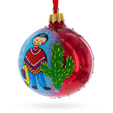 Load image into Gallery viewer, Latin American Dancers Glass Christmas Ornament 3.25 Inches