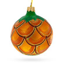 Load image into Gallery viewer, Royal Pineapple Glass Christmas Ornament 3.25 Inches