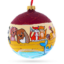 Load image into Gallery viewer, The Noah's Ark Glass Ball Christmas Ornament 4 Inches