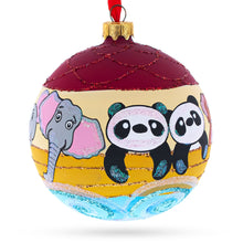 Load image into Gallery viewer, The Noah's Ark Glass Ball Christmas Ornament 4 Inches