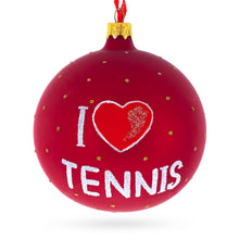 Load image into Gallery viewer, Tennis Glass Ball Christmas Ornament 4 Inches