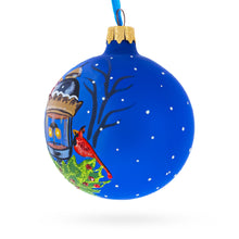 Load image into Gallery viewer, Red Cardinals by Lantern Glass Ball Christmas Ornament 3.25 Inches