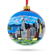 Load image into Gallery viewer, I love San Francisco, California Glass Ball Christmas Ornament 4 Inches