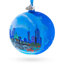 Load image into Gallery viewer, Buckingham Fountain, Chicago, Illinois, USA Glass Ball Christmas Ornament 4 Inches