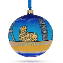 Load image into Gallery viewer, European Travel Attractions Glass Ball Christmas Ornament 4 Inches