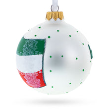 Load image into Gallery viewer, Flag of Iran Glass Ball Christmas Ornament 3.25 Inches (Made in Ukraine)