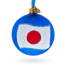Load image into Gallery viewer, Flag of Japan Glass Ball Christmas Ornament 3.25 Inches