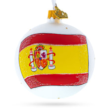 Load image into Gallery viewer, Flag of Spain Glass Ball Christmas Ornament 3.25 Inches