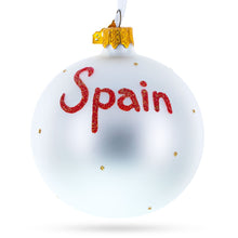 Load image into Gallery viewer, Flag of Spain Glass Ball Christmas Ornament 3.25 Inches