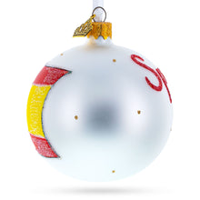Load image into Gallery viewer, Flag of Spain Glass Ball Christmas Ornament 3.25 Inches