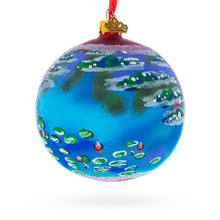 Load image into Gallery viewer, Claude Monet's 1907 'Water Lilies' Masterpiece Glass Ball Christmas Ornament 4 Inches