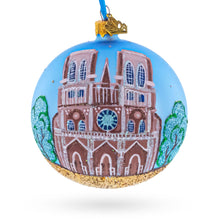 Load image into Gallery viewer, Notre-Dame De Paris Cathedral, France Glass Ball Christmas Ornament 4 Inches