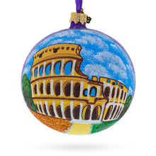 Load image into Gallery viewer, Colosseum, Rome, Italy Glass Ball Christmas Ornament 4 Inches