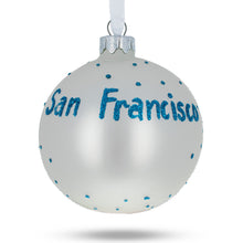 Load image into Gallery viewer, San Francisco, USA Tram Glass Christmas Ornament 3.25 Inches