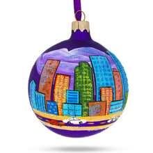 Load image into Gallery viewer, Denver, Colorado, USA Glass Christmas Ornament 3.25 Inches
