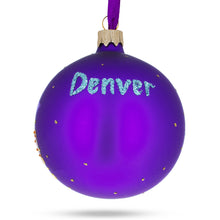 Load image into Gallery viewer, Denver, Colorado, USA Glass Christmas Ornament 3.25 Inches
