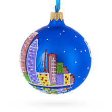 Load image into Gallery viewer, Boston, Massachusetts, USA Glass Ball Christmas Ornament 3.25 Inches
