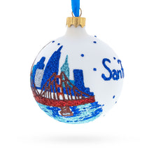 Load image into Gallery viewer, San Francisco, California, USA Glass Christmas Ornament 3.25 Inches