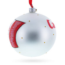 Load image into Gallery viewer, Flag of Canada Glass Ball Christmas Ornament 4 Inches