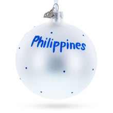 Load image into Gallery viewer, Flag of Philippines Glass Ball Christmas Ornament 4 Inches