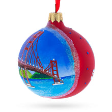 Load image into Gallery viewer, Golden Gate Bridge, San Francisco, California, USA Glass Christmas Ornament 3.25 Inches