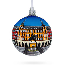 Load image into Gallery viewer, Plaza Mayor, Madrid, Spain Glass Ball Christmas Ornament 4 Inches