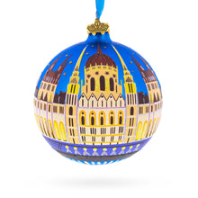 Load image into Gallery viewer, Budapest Parliament, Hungary Glass Ball Christmas Ornament 4 Inches
