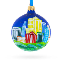 Load image into Gallery viewer, Charlotte, North Carolina, USA Glass Christmas Ornament 3.25 Inches