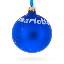 Load image into Gallery viewer, Charlotte, North Carolina, USA Glass Christmas Ornament 3.25 Inches