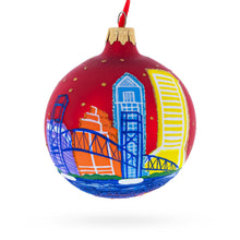 Load image into Gallery viewer, Jacksonville, Florida, USA Glass Christmas Ornament 3.25 Inches
