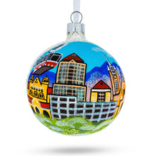 Load image into Gallery viewer, Albuquerque, New Mexico, USA Glass Christmas Ornament 3.25 Inches