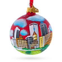 Load image into Gallery viewer, Tulsa, Oklahoma, USA Glass Christmas Ornament 3.25 Inches