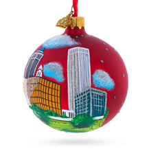 Load image into Gallery viewer, Tulsa, Oklahoma, USA Glass Christmas Ornament 3.25 Inches