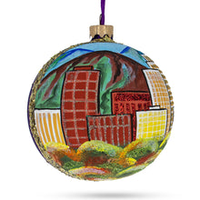 Load image into Gallery viewer, Colorado Springs, Colorado, USA Glass Ball Christmas Ornament 4 Inches