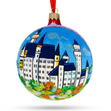 Load image into Gallery viewer, Neuschwanstein Castle, Fussen, Germany Glass Ball Christmas Ornament 4 Inches