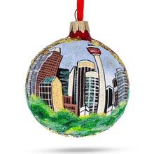 Load image into Gallery viewer, Calgary Tower, Calgary, Canada Glass Ball Christmas Ornament 3.25 Inches