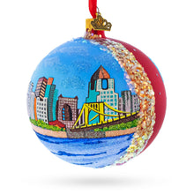Load image into Gallery viewer, Pittsburgh, Pennsylvania Glass Ball Christmas Ornament 4 Inches