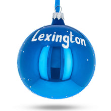 Load image into Gallery viewer, Lexington, Kentucky Glass Ball Christmas Ornament 4 Inches