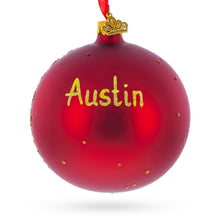 Load image into Gallery viewer, Austin, Texas Glass Ball Christmas Ornament 4 Inches