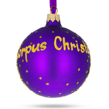Load image into Gallery viewer, Corpus Christi, Texas Glass Ball Christmas Ornament 3.25 Inches
