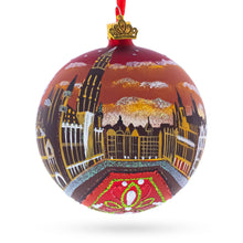 Load image into Gallery viewer, The Grand Place, Brussels, Belgium Glass Ball Christmas Ornament 4 Inches
