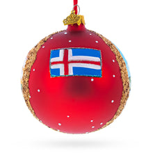 Load image into Gallery viewer, Kirkjufell Mountain, Iceland Glass Ball Christmas Ornament 4 Inches