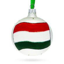 Load image into Gallery viewer, Flag of Hungary Glass Ball Christmas Ornament 3.25 Inches