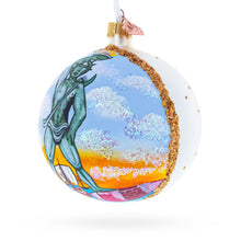 Load image into Gallery viewer, Colossus of Rhodes, Greece Glass Ball Christmas Ornament 4 Inches